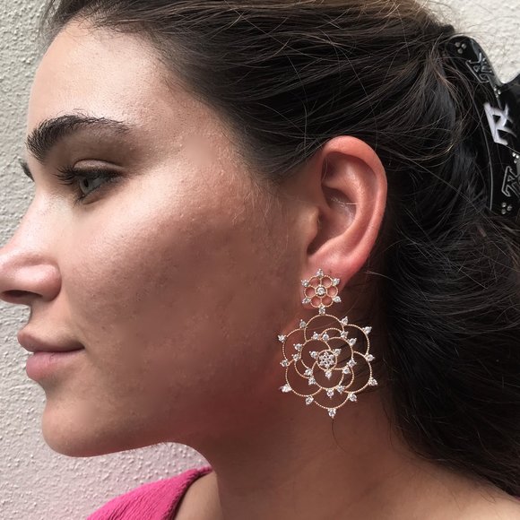 Neiman Marcus Jewelry - NWT Neiman Marcus 2 medallion Lrg crystal earrings